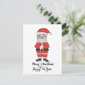 サンタクロースがあなたにクリスマスの喜びを願っています シーズンカード (スタンド正面)