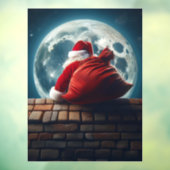 サンタクロースがきらめく煙突 ウィンドウサイン (シート3)