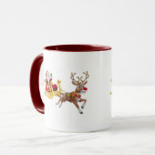 サンタクロースがそりに乗る マグカップ (正面左)