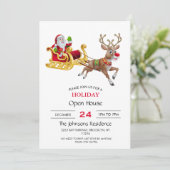 サンタクロースがそりに乗る 招待状 (スタンド正面)