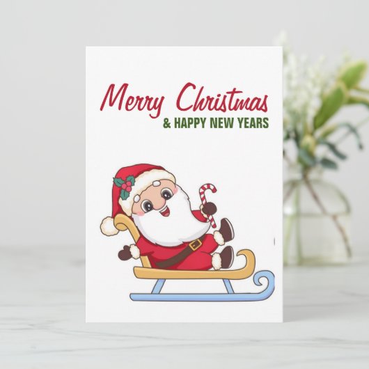 サンタクロースがそりに シーズンカード (スタンド正面)