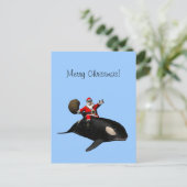 サンタクロースがオルカに乗り込む シーズンポストカード (スタンド正面)