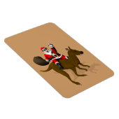 サンタクロースがカンガルーに乗る マグネット (右側)