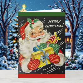 サンタクロースがクリスマスをパーソナライズ シーズンカード