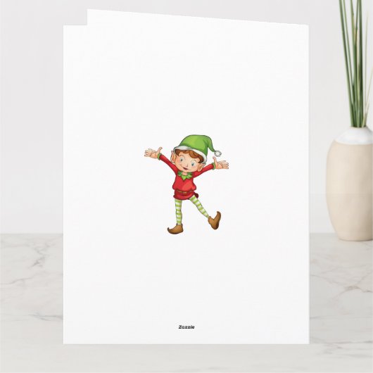 サンタクロースがクリスマスを孫に変える カード (裏面)