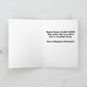 サンタクロースがクリスマスカードを逮捕 シーズンカード (内部)