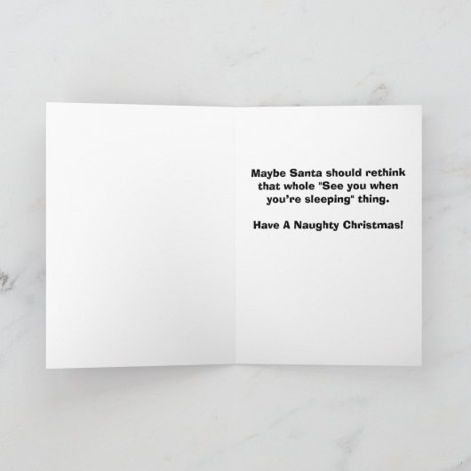 サンタクロースがクリスマスカードを逮捕 シーズンカード (内部)