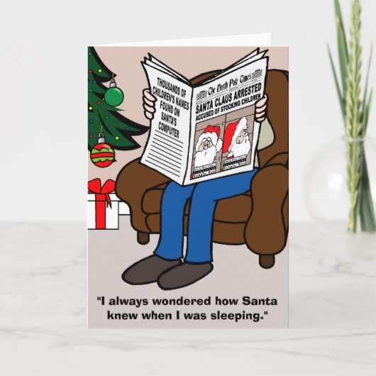 サンタクロースがクリスマスカードを逮捕 シーズンカード (正面)