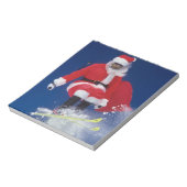サンタクロースがコルニースから飛び降りた ノートパッド (回転)