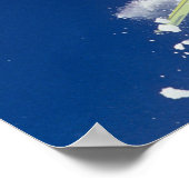 サンタクロースがコルニースから飛び降りた ポスター (角)