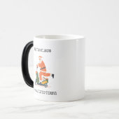 サンタクロースがスクーター・マグカップに モーフィングマグカップ (正面左)