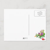 サンタクロースがトナカイをドラゴンに変えた シーズンポストカード (裏面)