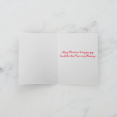 サンタクロースがバイクヴィンテージクリスマスカードに シーズンカード (内部)