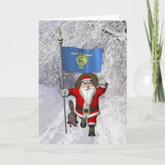 サンタクロースがビーバーを訪れる州 シーズンカード (正面)