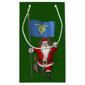 サンタクロースがビーバー州を訪問 スモールペーパーバッグ (裏面)