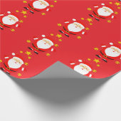 サンタクロースがモーセにユニーク出会う:スターTシャツDes ラッピングペーパー (角)