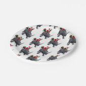 サンタクロースがリノスを愛する ペーパープレート (アングル)