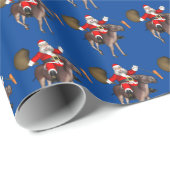 サンタクロースがロバに乗る ラッピングペーパー (ロールコーナー)
