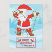 サンタクロースが困ったおもしろいクリスマスはがき シーズンポストカード (正面)