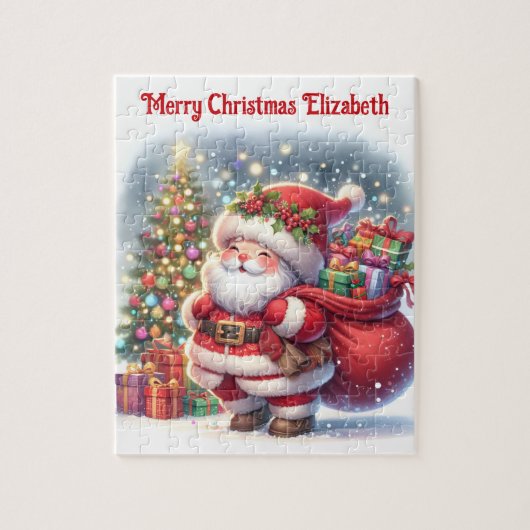 サンタクロースが子どものプレゼントをパーソナライズ|過去記事 ジグソーパズル (縦)