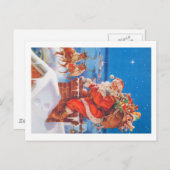 サンタクロースが屋上に シーズンポストカード (正面/裏面)