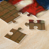 サンタクロースが屋根の上に ジグソーパズル (側面)