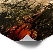 サンタクロースが岩の上の宇宙 | AIアートポスター ポスター (角)