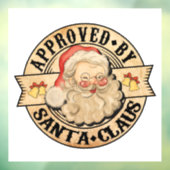 サンタクロースが承認した愛らしいクリスマス ウィンドウサイン (シート3)