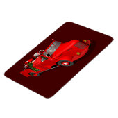 サンタクロースが消防車を運転する マグネット (左側)