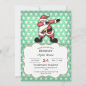 サンタクロースが漫画をダビング 招待状 (正面)