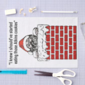 サンタクロースが煙突ティッシュペーパー 薄葉紙 (クラフト)