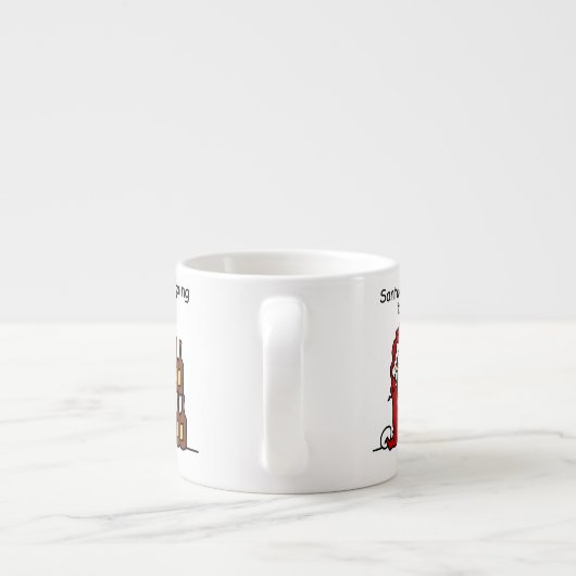 サンタクロースが町に行く エスプレッソカップ (裏面)