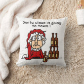 サンタクロースが町に行く クッション (ブランケット)