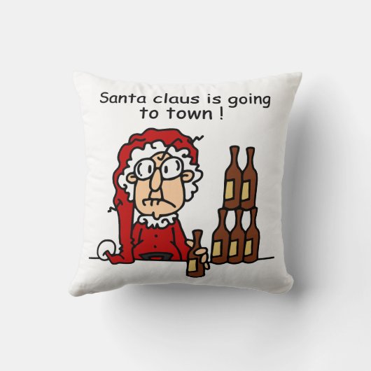 サンタクロースが町に行く クッション (裏面)