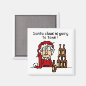 サンタクロースが町に行く マグネット (正面/裏面)