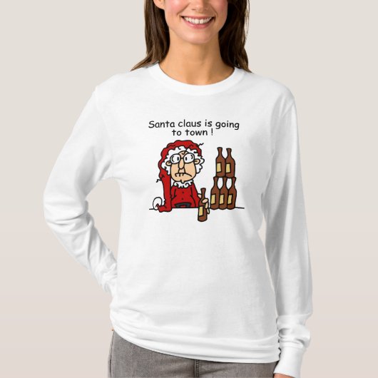サンタクロースが町に行く Tシャツ (正面)