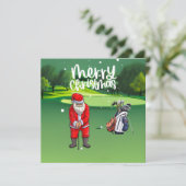 サンタクロースが緑に輝くゴルフクリスマス (スタンド正面)