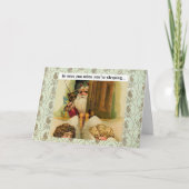 サンタクロースが街に来る – グリーティングカード シーズンカード (正面)