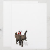 サンタクロースが象に乗る (正面/裏面)