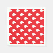 サンタクロースが赤 スタンダードカクテルナプキン (正面)