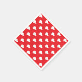 サンタクロースが赤 スタンダードカクテルナプキン (角)