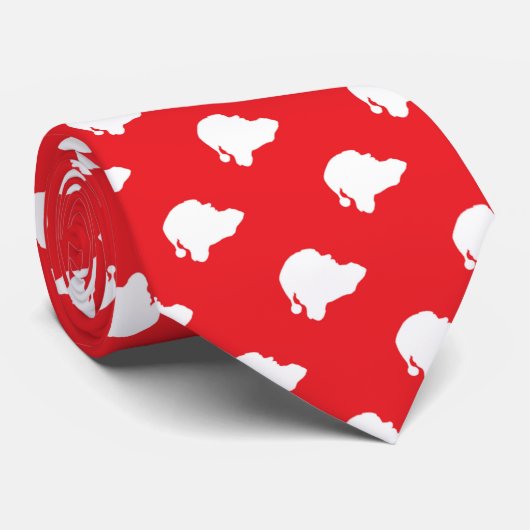 サンタクロースが赤 ネクタイ (ロール)