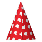 サンタクロースが赤 パーティーハット (裏面)