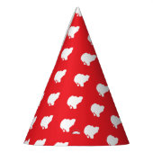 サンタクロースが赤 パーティーハット (左)