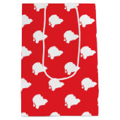 サンタクロースが赤 ミディアムペーパーバッグ (裏面)