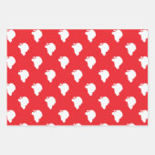 サンタクロースが赤 ラッピングペーパーシート (正面)