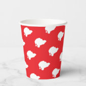 サンタクロースが赤 紙コップ (裏面)