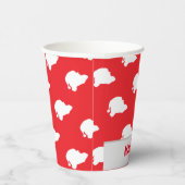 サンタクロースが赤 紙コップ (右)