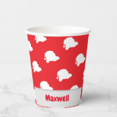 サンタクロースが赤 紙コップ (正面)