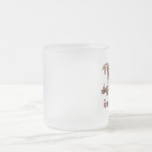 サンタクロースが飛ぶ フロストグラスマグカップ (中央)